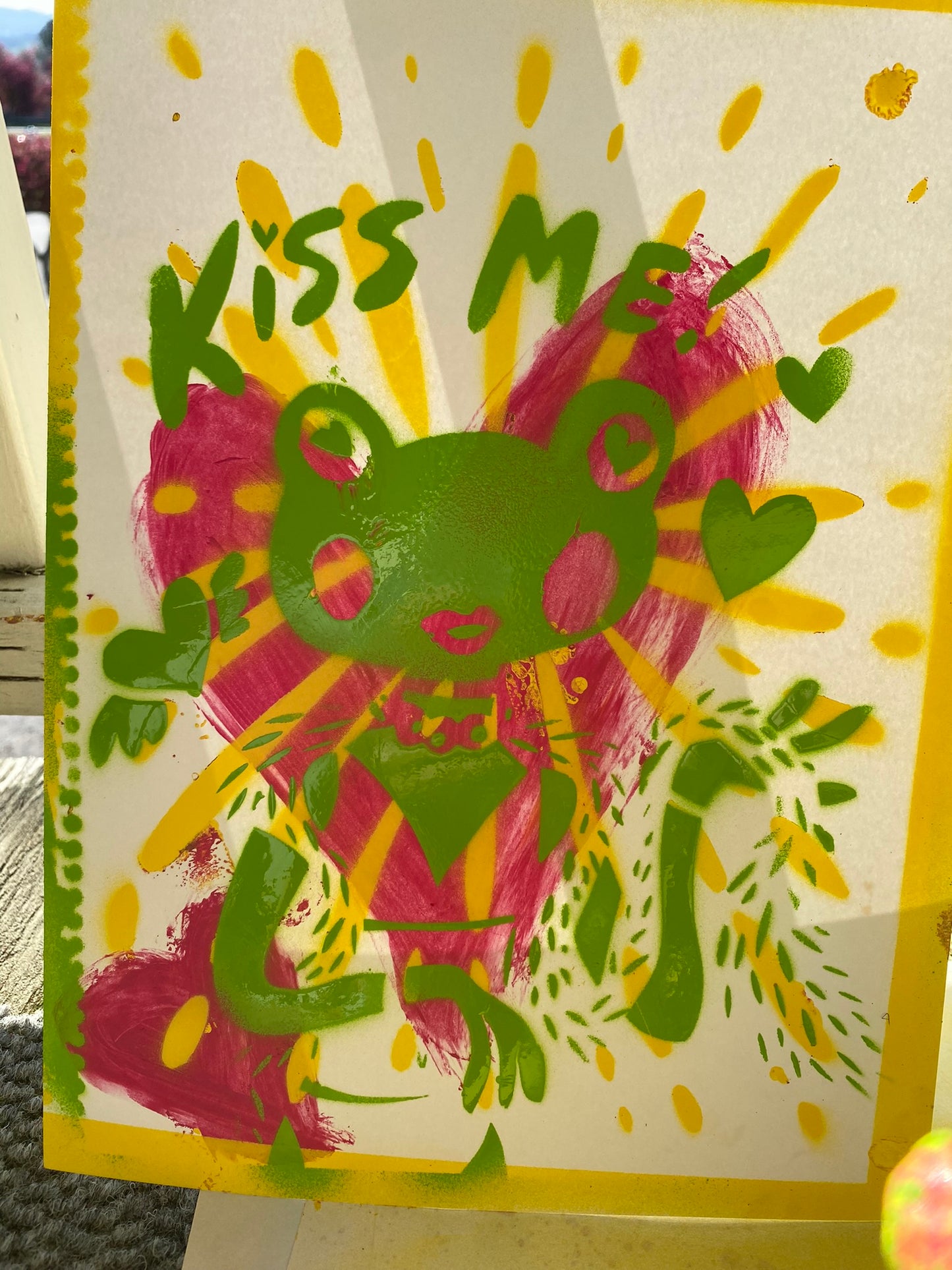 "Kiss Me" Frog Print